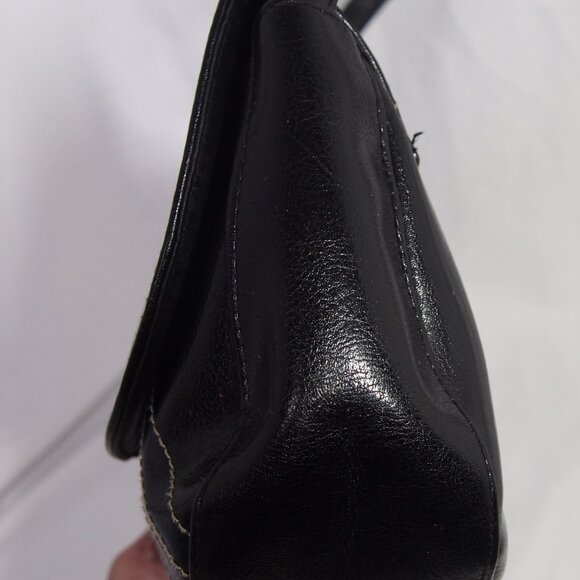 Victorias Secret Black/Red Satchel Shoulder Bag, Vintage, Y2K - Picture 8 of 15